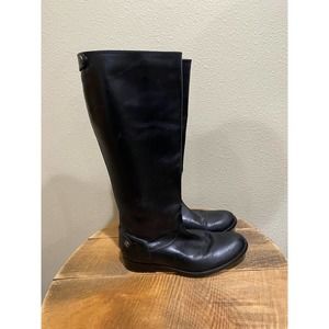 Frye Melissa black leather boots size 6.5